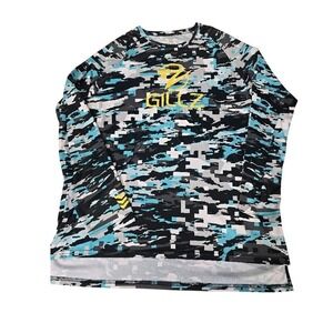 GILLZ Gear Long Sleeve Performance Fishing Shirt Mens XL Digital Camo NWOT